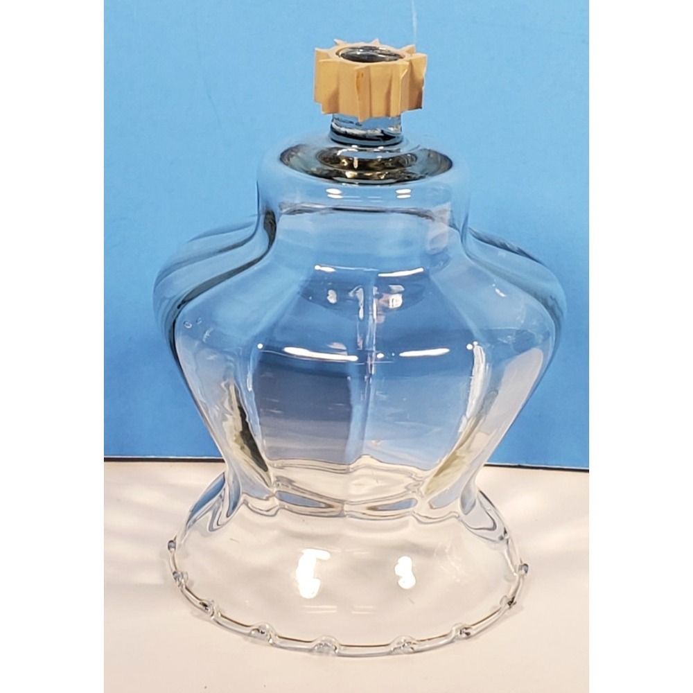 Votive‎ Cup Glass Peg Candle  Optic Ruffle Clear Home Interiors Homco Qty 1